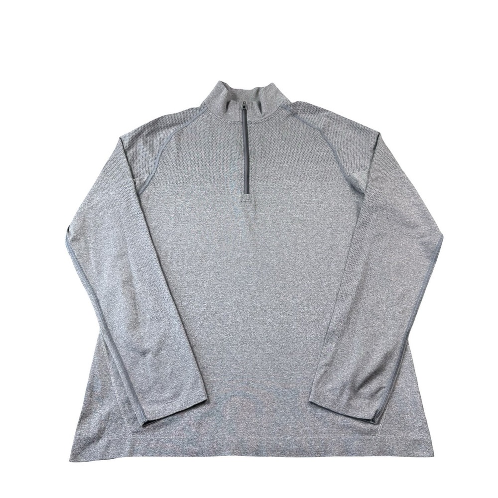 Lululemon Metal Vent Gray Breathable Half Zip Mens Pullover Size Medium